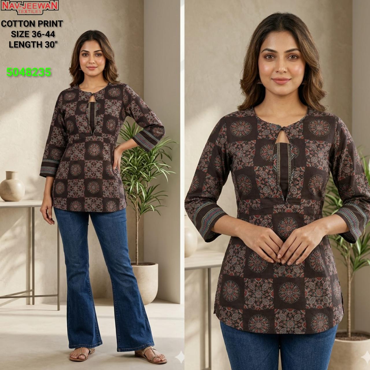 Short Kurtis - Lightweight Comfort in Breathable Cotton for Daily Wear
