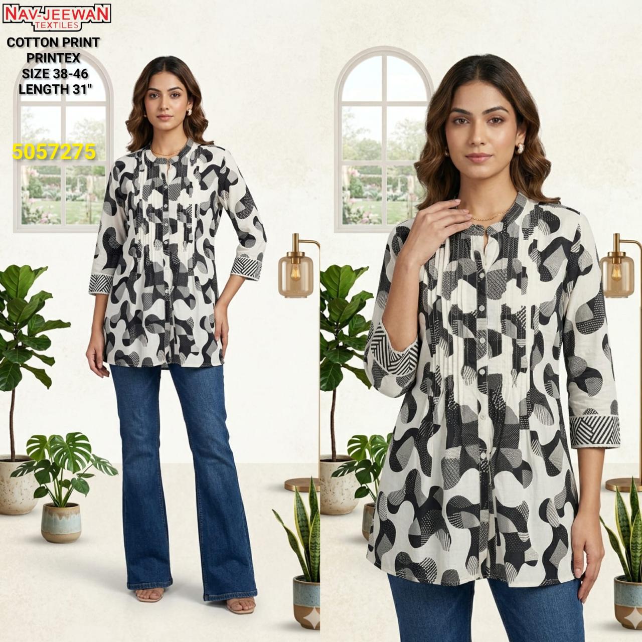 Short Kurtis - Lightweight Breathable Ethnic Tops for Summer
